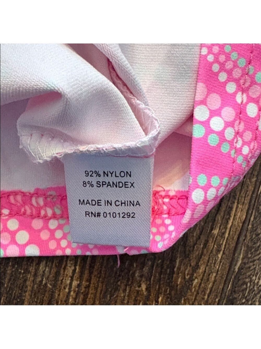 Lulu B Ruffle Neck Sleeveless Top Pink Dots Stretch NWT Size XS - Picture 8 of 8